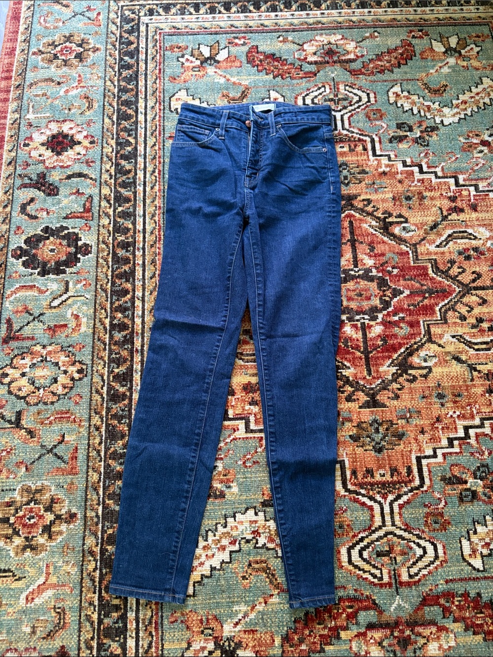 Madewell Women's Skinny Jeans in Dark Blue Denim